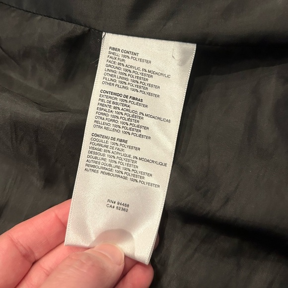 Betsey Johnson Puffer Jacket Women's Size Small Black Zip/Button Parka Coat - Picture 8 of 9